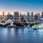 Downtown Miami Night Skyline