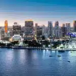 Downtown Miami Night Skyline